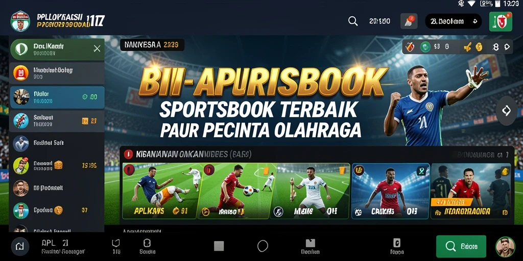 Screenshot utama 8II menampilkan antarmuka taruhan olahraga yang menarik.