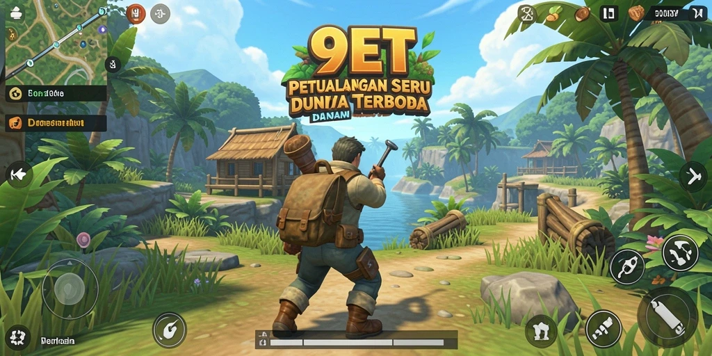Gameplay 9ET yang menakjubkan dalam dunia terbuka yang luas.