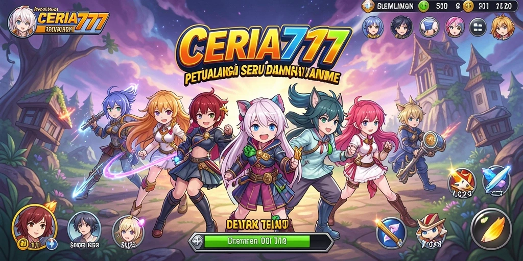 Tampilan gameplay mengasyikkan di dunia anime CERIA777.