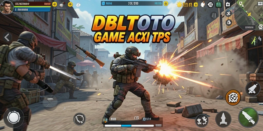 Gameplay seru DBLTOTO dengan aksi tembak-menembak yang intens.