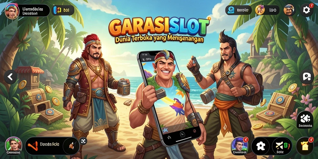 Screenshot GARASISLOT menunjukkan keindahan dunia terbuka dalam gameplay.