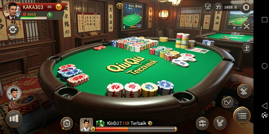 Gameplay seru dalam KAKA303 QiuQiu.