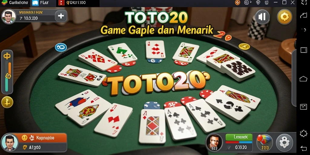 Tampilan gameplay Gaple yang menegangkan dan interaktif.