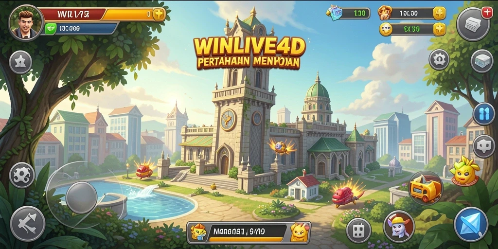 Gameplay seru Tower Defense di WINLIVE4D dengan strategi menara yang cerdas.
